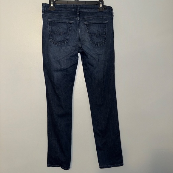 EUC Adriano Goldschmied AG The Stevie Slim Straight Dark Wash Jeans Size 29R - Picture 3 of 7